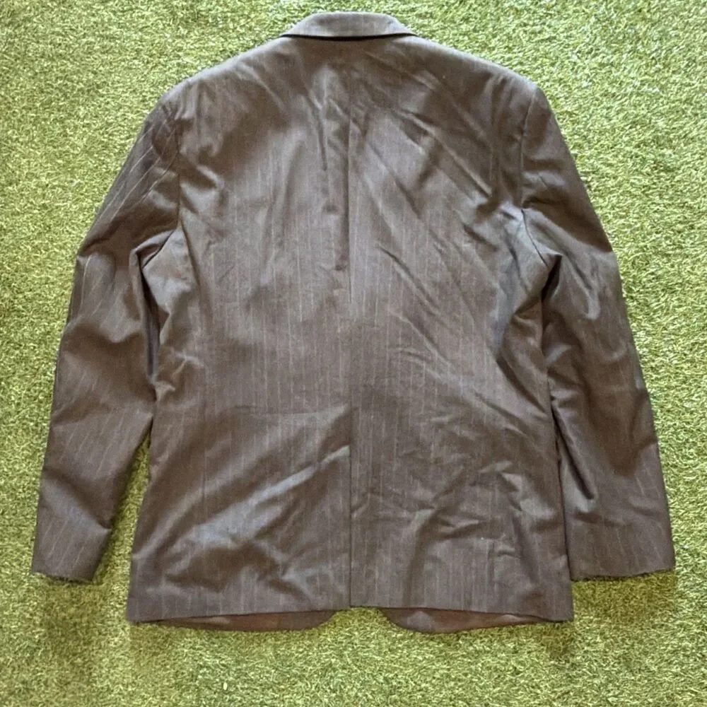 Banana Republic Men’s 42 S Brown Pinstripe Cotton Blazer Jacket Sport Coat